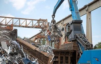 Der Schredder hat 2,5 Millionen Tonnen Metallschrott für die Stahlwerke produziert. Fotos: Herchenbach 