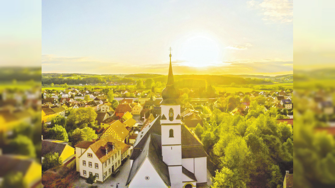 Idyllische Gemeinde im Maintal