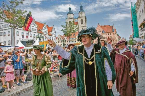 Wittenberger Fest Luthers Hochzeit 2022 mit Open-Air-Konzerten und Biergärten