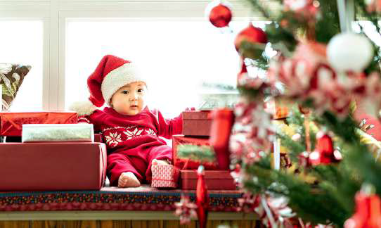 Mit Baby stressfrei in die Weihnachtsferien