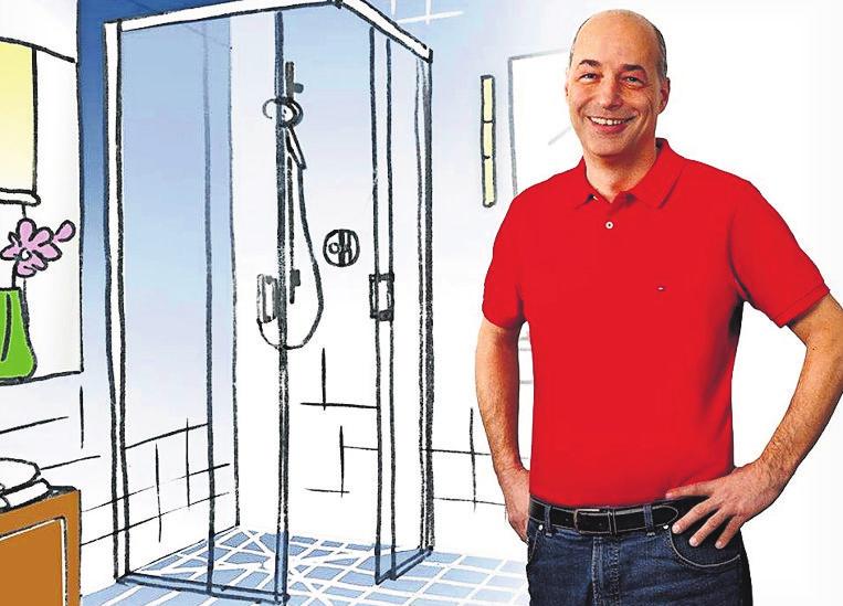 Wohlgefühl mit einer bodengleichen Dusche von Sanitär Merkle aus Neuhausen-2