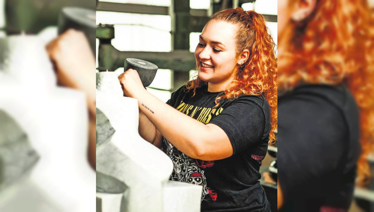 Fürs Handwerk begeistern: Göppinger Steinmetzin Luisa Lüttig ist Stuttgarter Miss Handwerk 2022