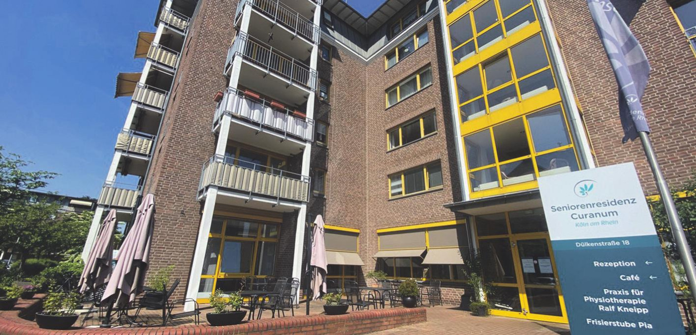 Die Seniorenresidenz Curanum Köln-Porz gewährleistet betreutes Wohnen im eigenen Apartment