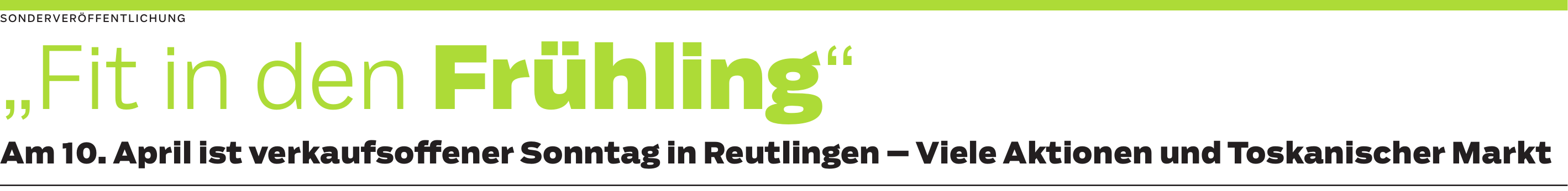 Stadtmarketing Reutlingen: Aktiv in die Saison starten