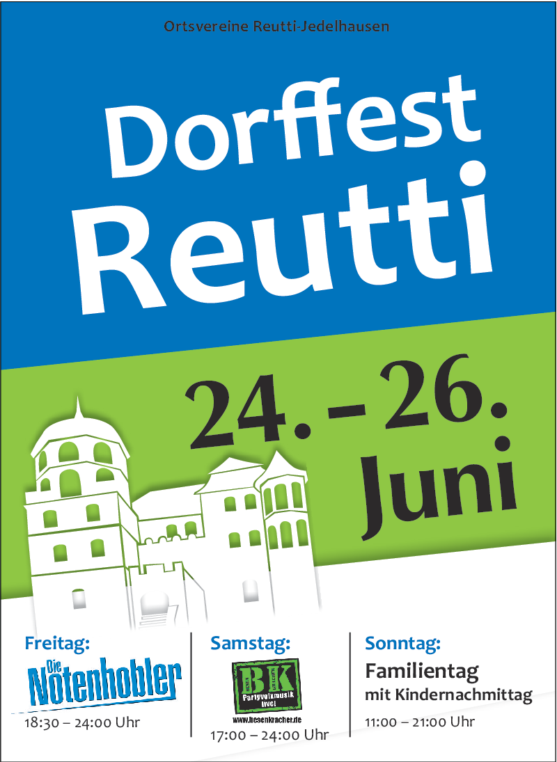Dorffest Reutti 2022 Barbetrieb mit Party/Frühschoppen Südwest Presse