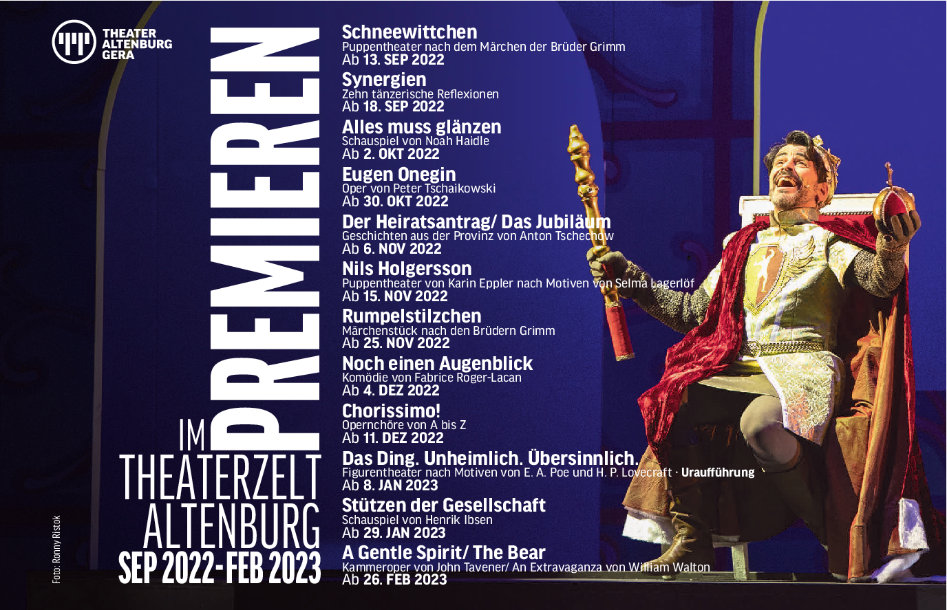Theater Altenburg Gera Programm 2022/23 & Highlights Leipziger