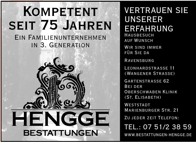 Standesamt Weingarten: Sterbefälle im Januar 2022 - Schwäbischer Verlag