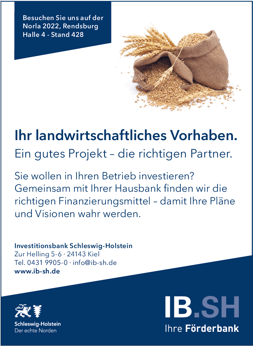 Schaufenster der Landwirtschaft - Aktuelle Nachrichten aus Schleswig