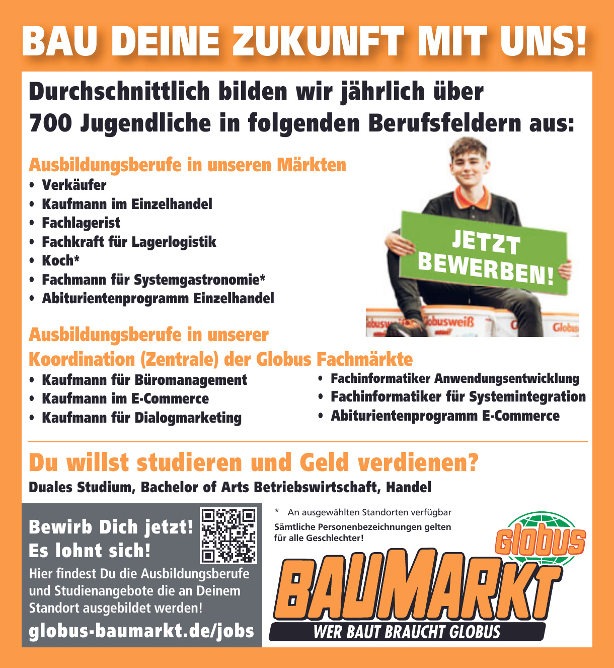 Globus Baumarkt Völklingen Angebot/Ausbildungsberufe Saarbrücker Zeitung