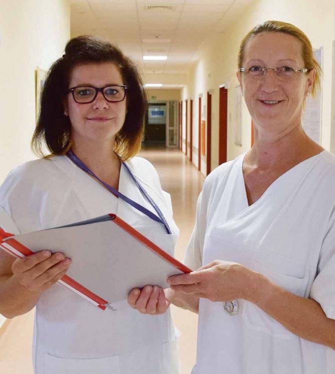 Helios Klinik Zerbst/Anhalt: Stationsleiterin Susan Fink der Station 4 für Chirurgie geht auf Bedürfnisse der Patienten ein-2
