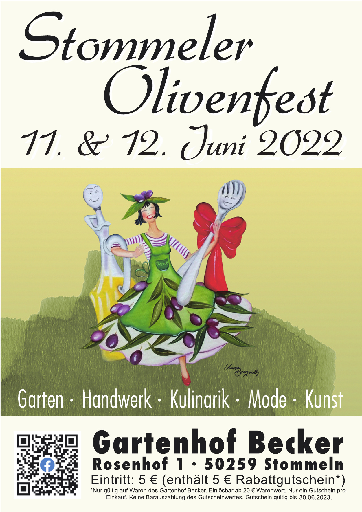 Gartenhof BeckerStommeler Olivenfest/Verkostung/Eintritt Kölner