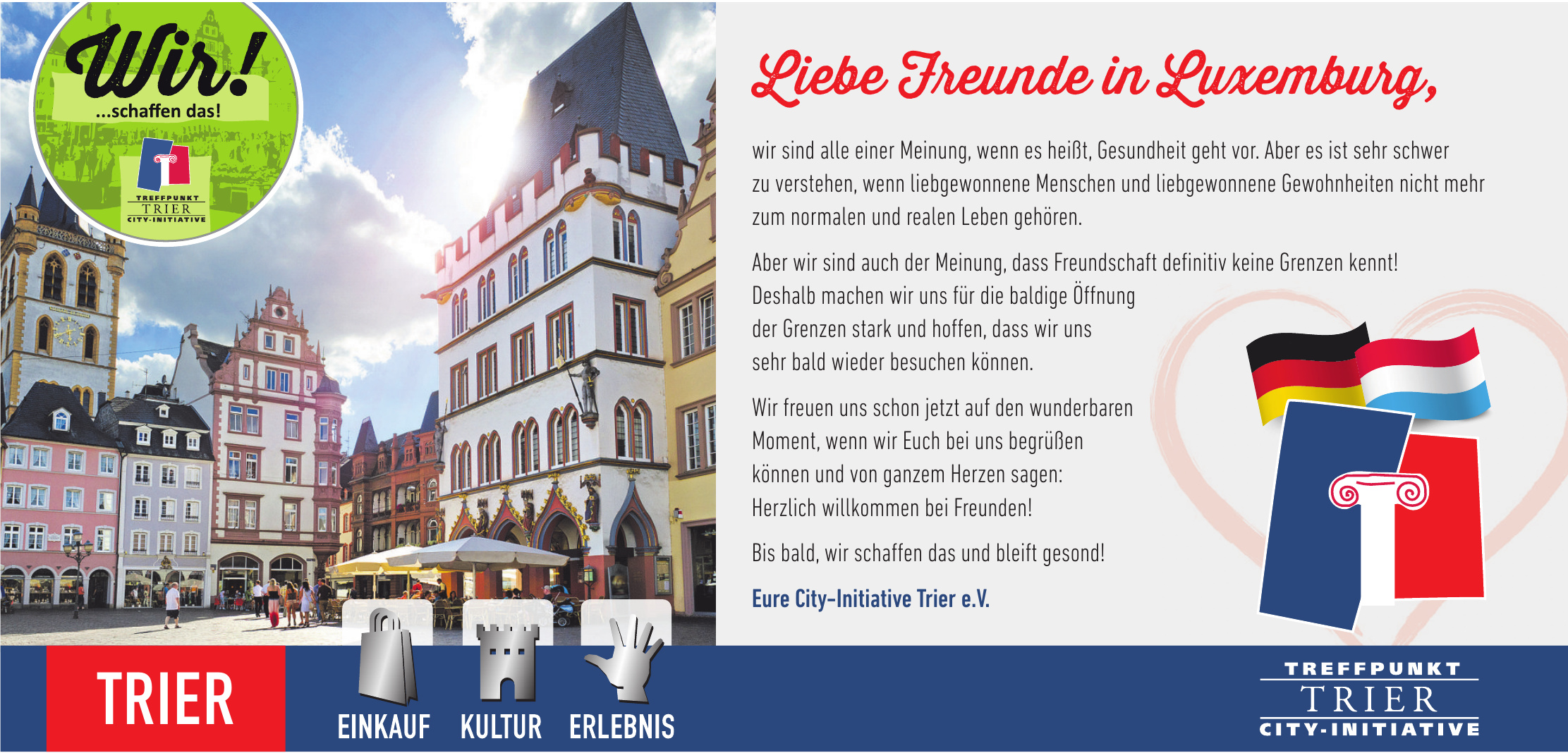 „Freundschaft kennt keine Grenzen!“ Luxemburger Wort
