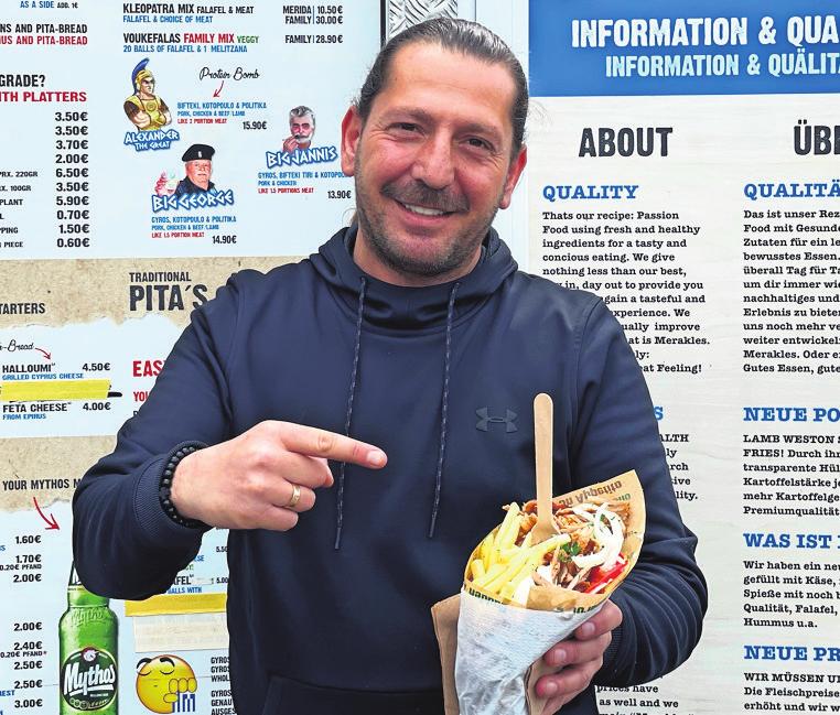 Food Truck Merakles in Vaihingen Griechische Cevapcici Stuttgarter Zeitung