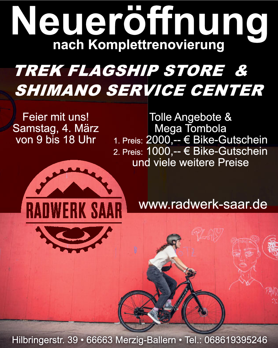 Radwerk Hanau Café Am 4. März präsentiert das Team von Radwerk Saar die neuen Räume und