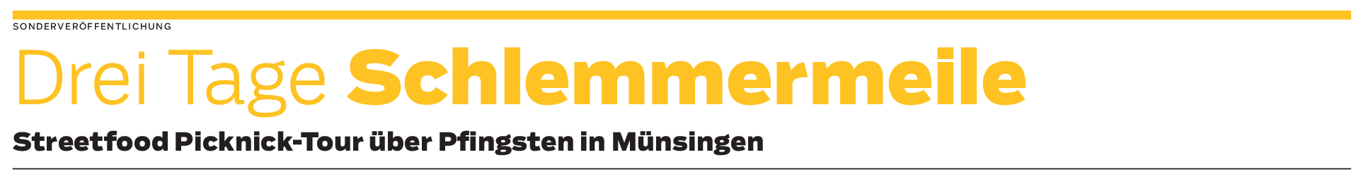 Streetfood Picknick-Tour in Münsingen von 27. bis 29. Mai: Genusstreff mit Partymusik