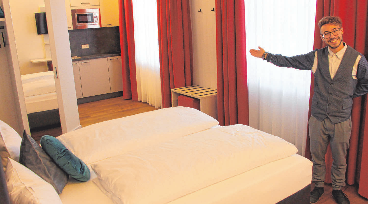 Wangen im Allgäu: 31 Wohlfühlzimmer Geschäftsreisende und für Urlauber, Familien im Hotel REOS