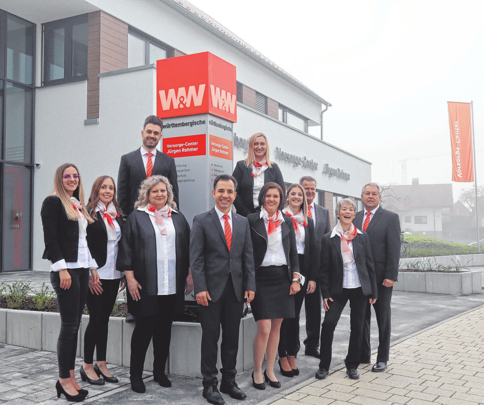 Württembergische Versicherungsbüro Jürgen Rohmer in Schwendi: Einweihung und offizielle Eröffnung