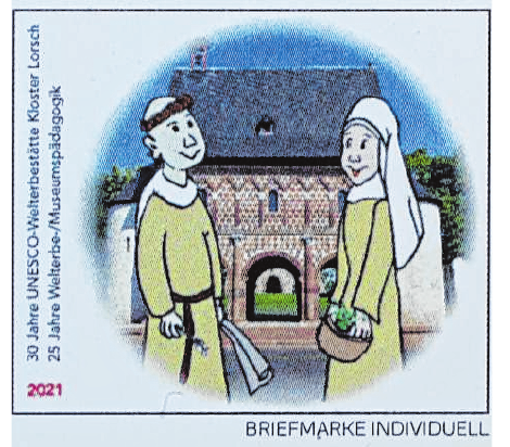 2021 gibt es eine weitere Briefmarke mit dem Motiv der Torhalle. BILD: GUTSCHALK