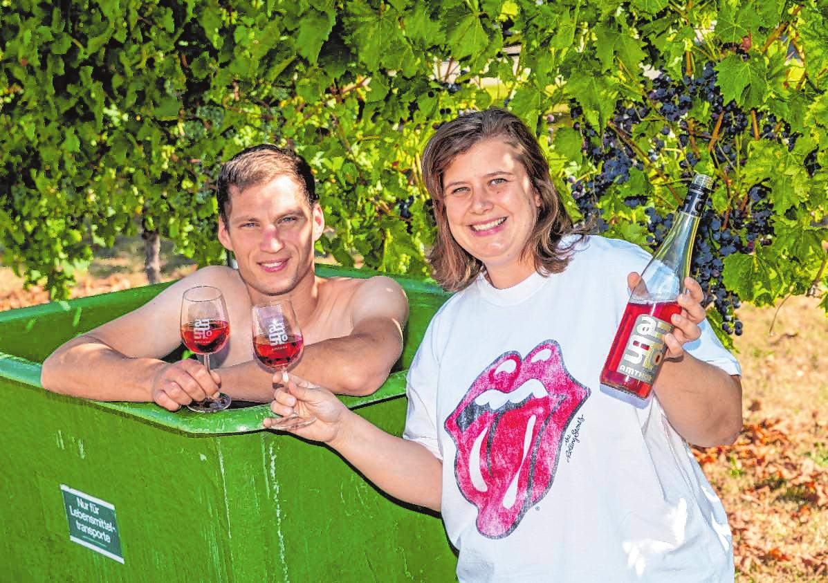 Patrick und Barbara Amthor verbindet die Liebe zum Weinbau. BILD: THOMAS NEU
