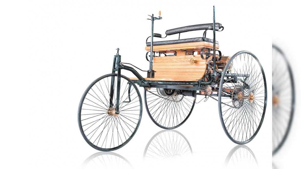 Als „Stinkkarre“ geschmäht: der Dreirad-Motorwagen von Carl Benz, das erste Automobil der Welt. BILD: SCHEPERS_PHOTOGRAPHY - STOCK.ADOBE.COM