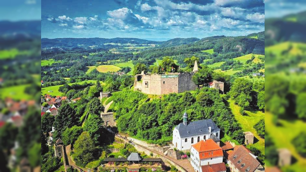Lindenfels mit seiner Burg liegt inmitten des Geo-Naturparks Bergstraße-Odenwald. BILD: ALEXANDER WALTER
