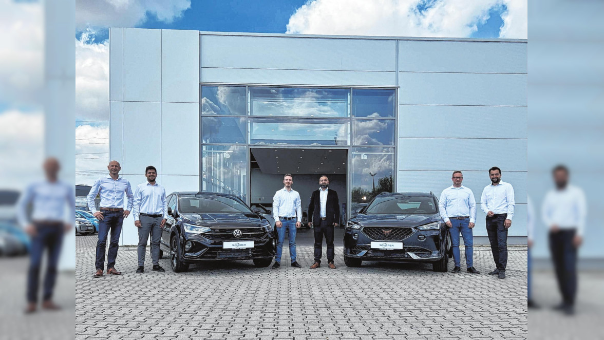 Am Standort in Ladenburg vertreiben die Experten der Scherer Gruppe Neuwagen der Marken Volkswagen, Seat und Cupra, aber auch Gebrauchtwagen gehören zum Portfolio des Unternehmens. BILD: SCHERER GRUPPE