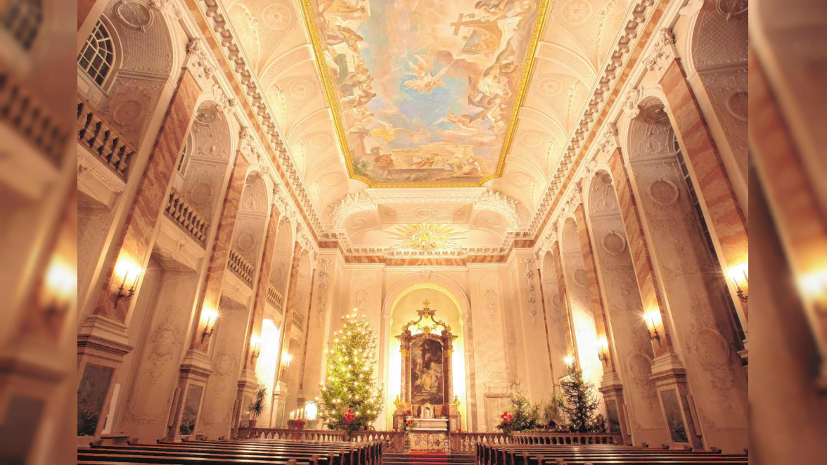 „Eine grandiose Feier“ war Weihnachten beim Kurfürsten in der Schlosskirche. Diese Pracht hat sich erhalten. BILD: MARKUS PROSSWITZ
