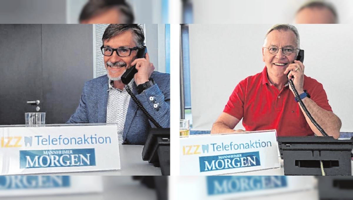 Expertenrat zu Implantaten und Wurzelbehandlung: Zahnärzte Claus Peter Beck und Dr. Carsten Ullrich geben telefonisch Auskunft