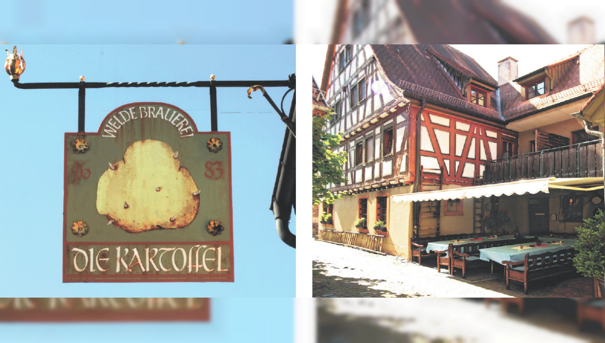Mit Charme, Service und toller Knolle: Die Kartoffel in Ladenburg mit Biergarten und Kartoffelpuffer 
