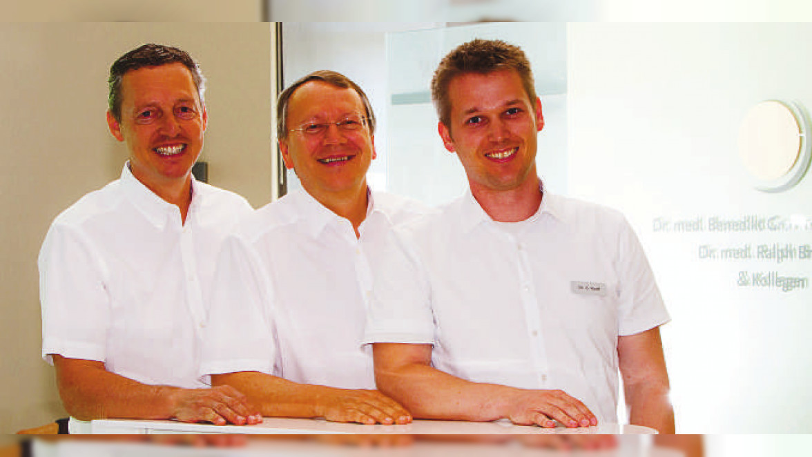 Von links nach rechts: Dr. med. Benedikt von Strachwitz, Dr. med. Ralph Bremer und Dr. med. Sebastian Korff. BILD: STRACHWITZ