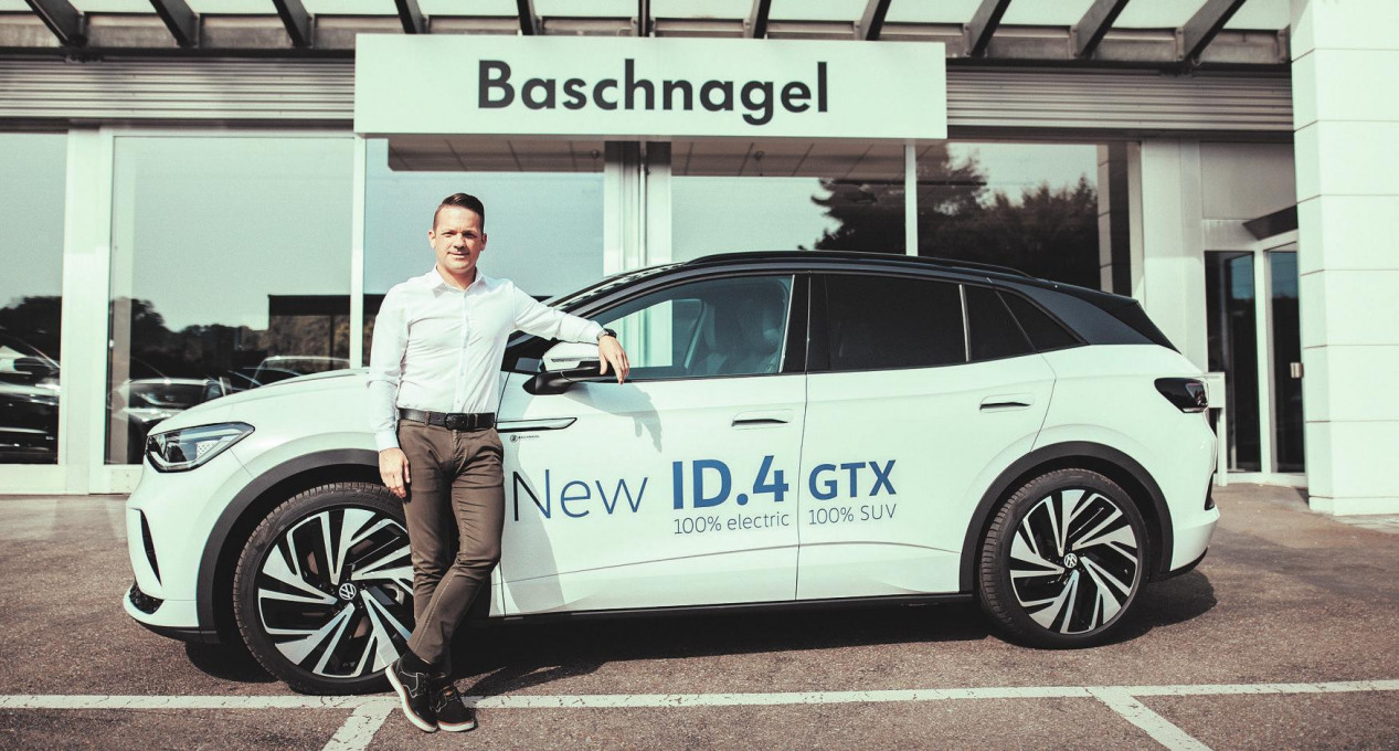 Den vollelektrischen ID.4 GTX bei der Garage E. Baschnagel in Windisch Probe fahren