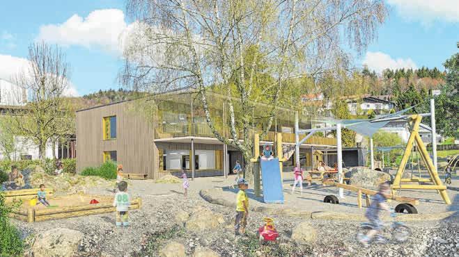 Neubau 4-fach-Kindergarten «Dorf» in Schöftland