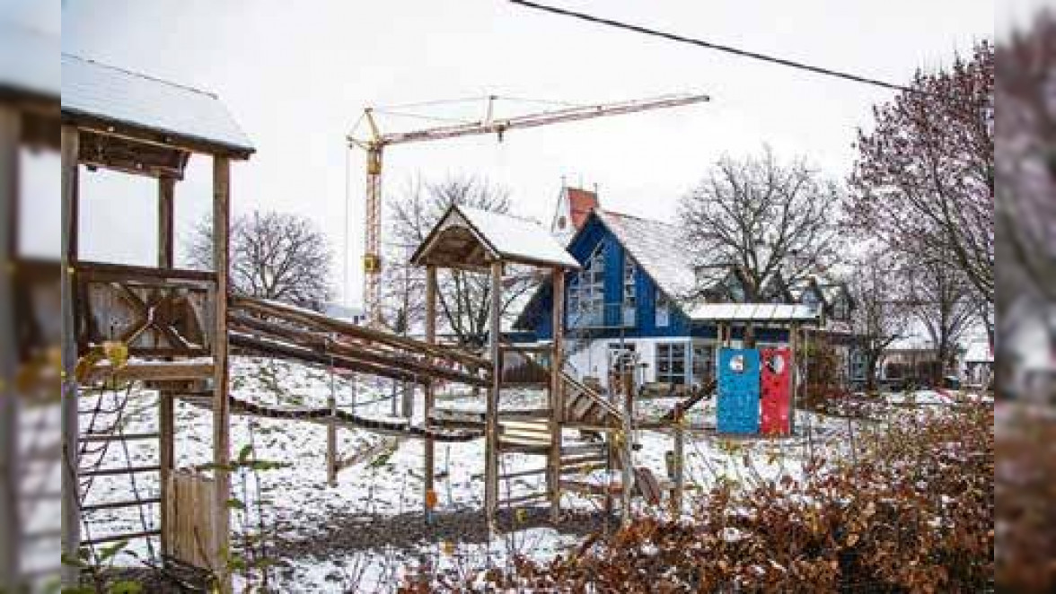 Der Kindergarten in Niederrieden erhält einen Anbau. Dort soll künftig eine Krippengruppe untergebracht werden. Der Startschuss für die Bauarbeiten fiel Ende des Jahres. Foto: Siegfried Rebhan