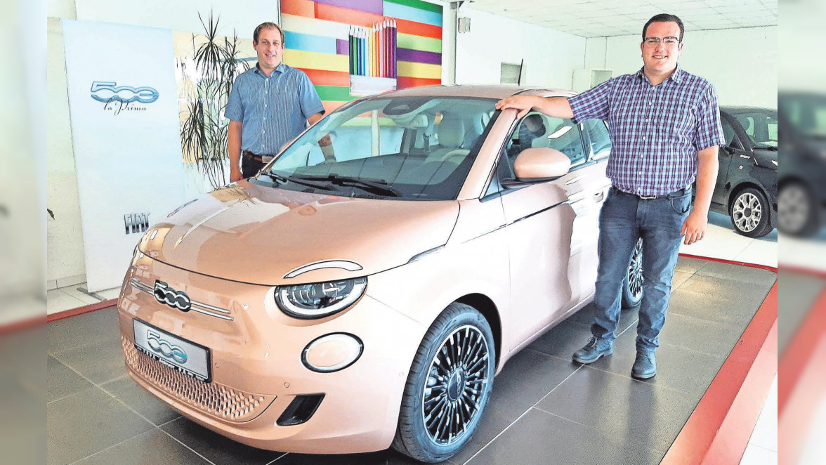Autohaus Sellmann in Lehrte: Auf den neuen elektrischen Fiat 500 muss man nicht lange warten