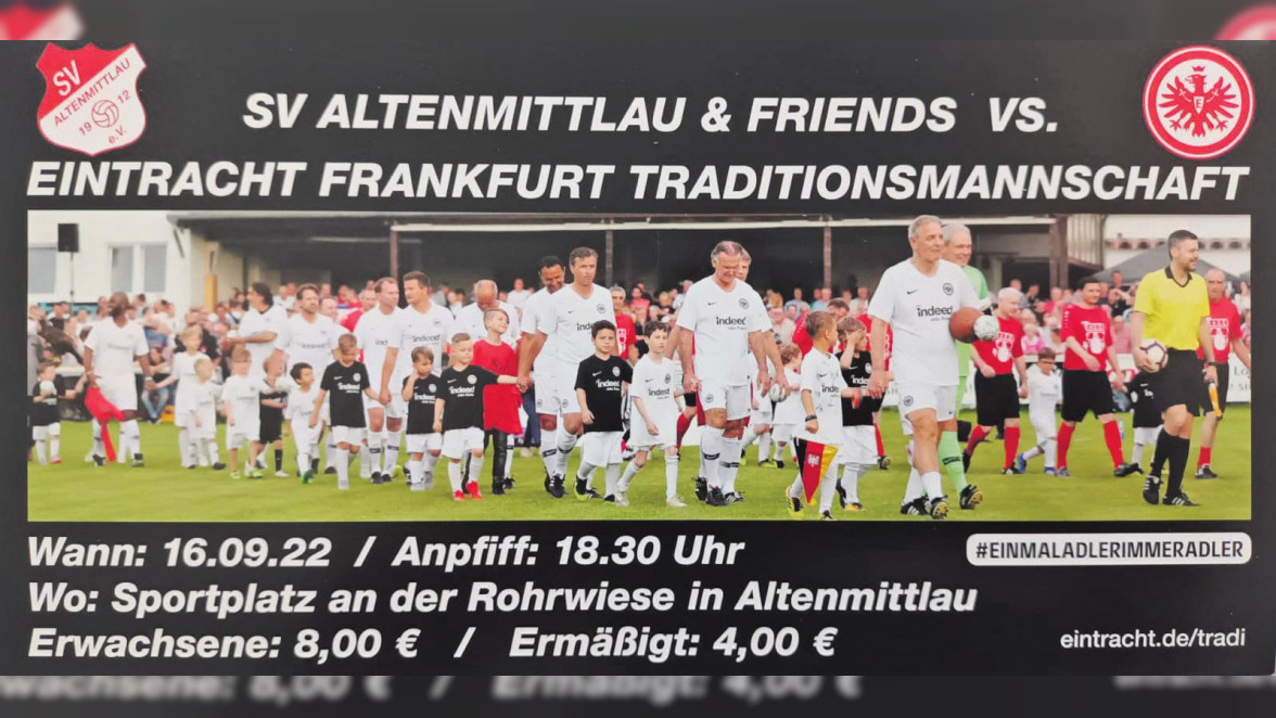 Eintracht Frankfurt-Traditionsmannschaft zu Gast