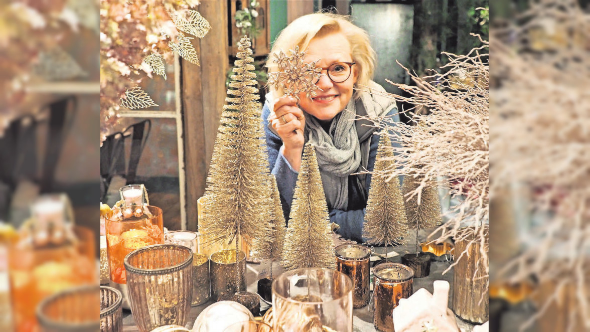 Floristin Astrid Fritsch über die weihnachtlichen Dekorationsstücken: Zwischen Gossamer Pink und Salbeigrün