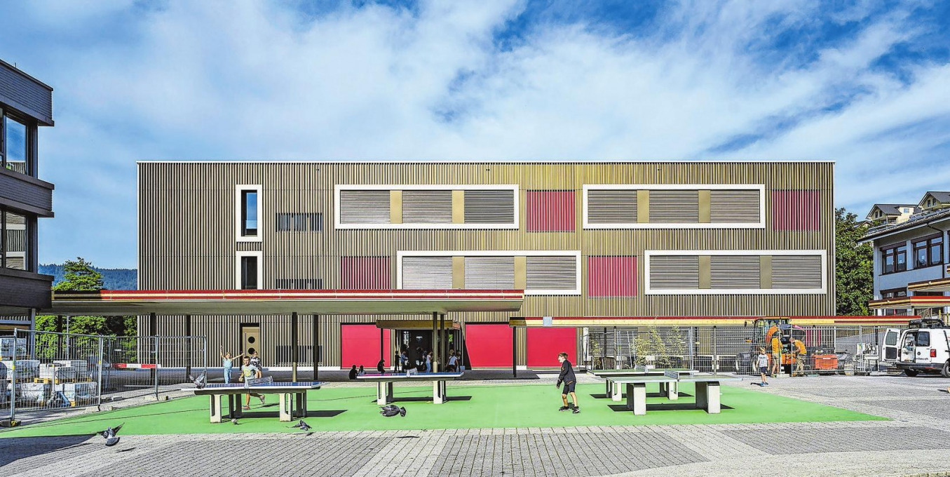 Neueröffnung: Schulhaus-Neubau Acher Mitte in Unterägeri