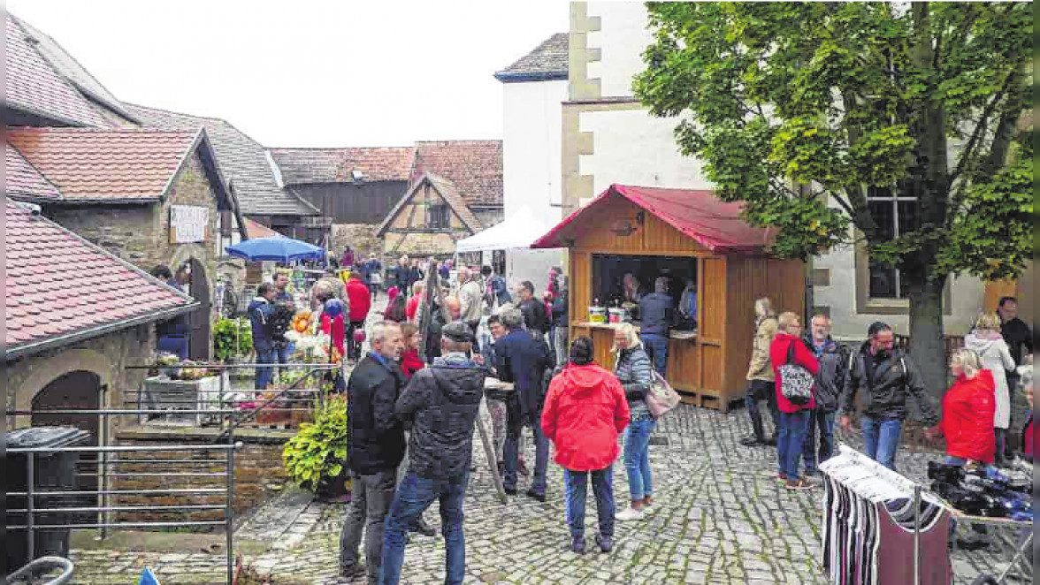 Herbstmarkt in der Kirchenburg in Kleinlangheim am Donnerstag, 3. Oktober 2022