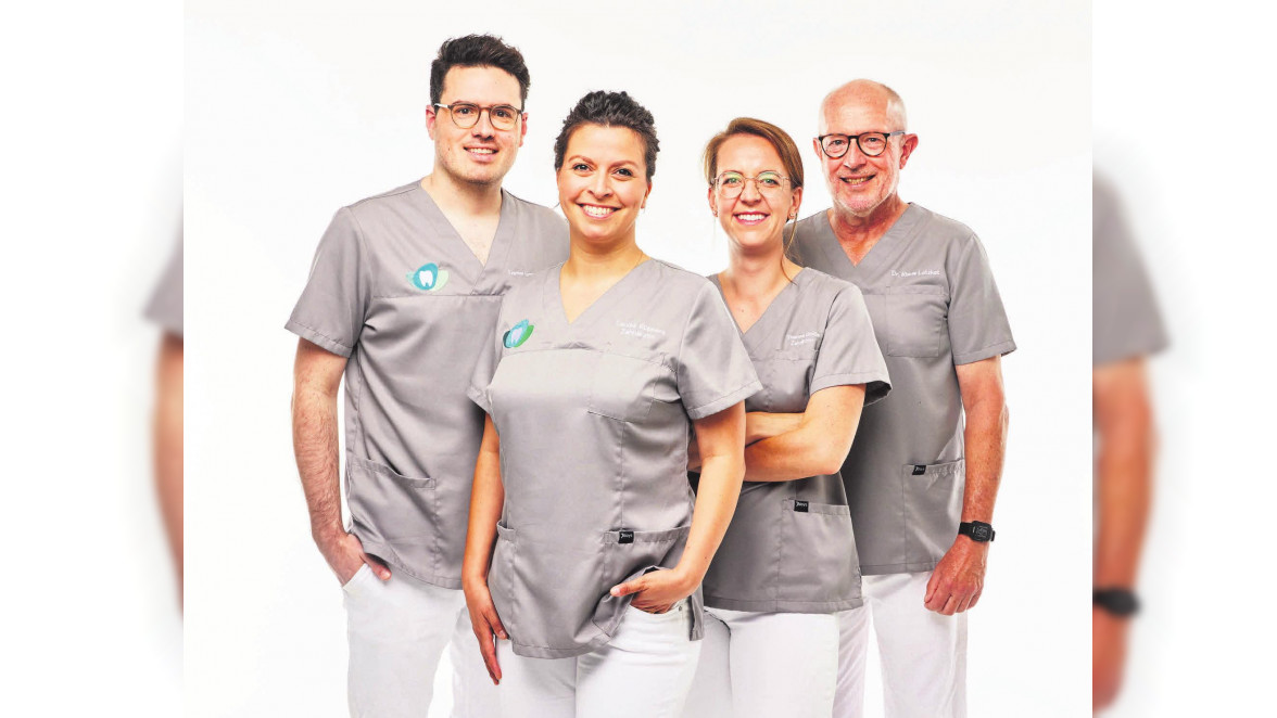 Zahnpflege im Alter besonders wichtig, so Hannovers Zahnärzte Louisa Küppers, Daniel Lymperopoulos und Dr. Lotzkat 