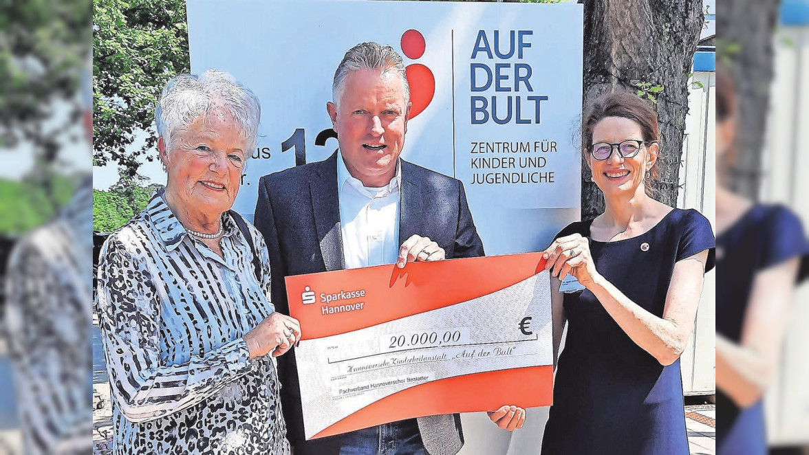 Fachverband Hannoverscher Bestatter spendet 20 000 Euro an Kinderkrankenhaus Auf der Bult