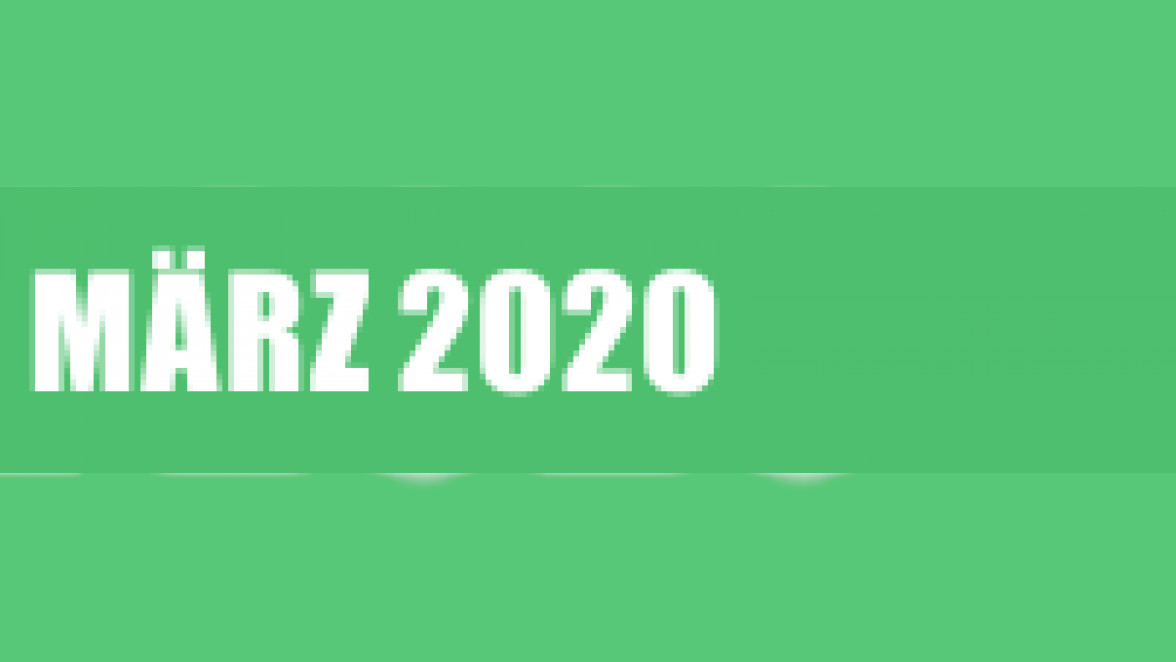 Veranstaltungen - März 2020
