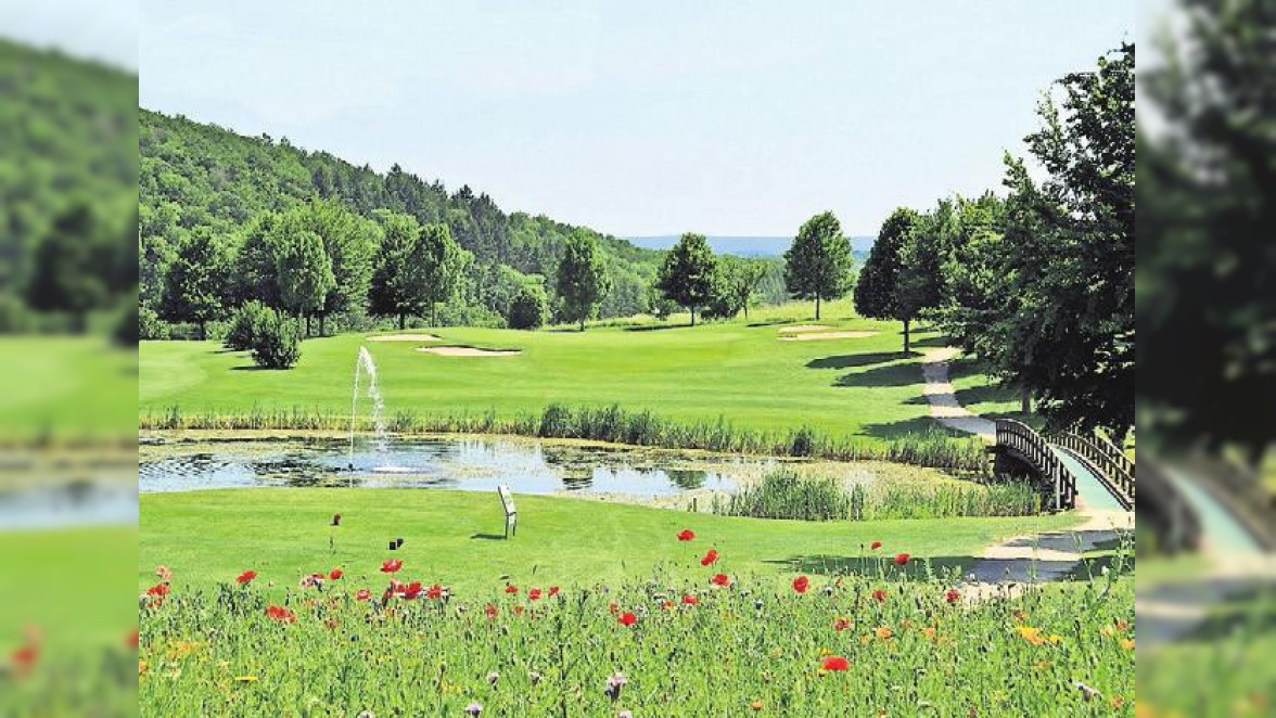Frühlingsbeginn auf der Golfanlage Johannesthal in Königsbach-Stein