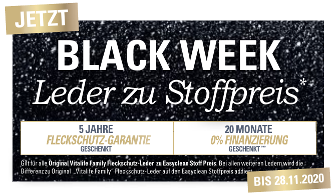 Black Week bei Polster Aktuell: Leder zum Preis von Stoff*-3
