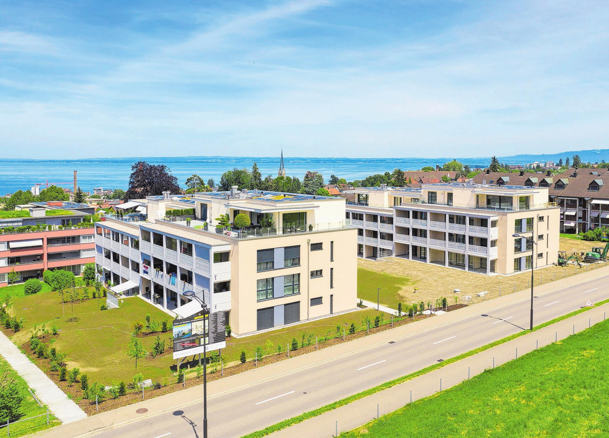Moderne Wohn(t)räume von Wäspe + Partner aus St. Gallen: Eigentumswohnungen in der Bleichistrasse in Rorschacherberg