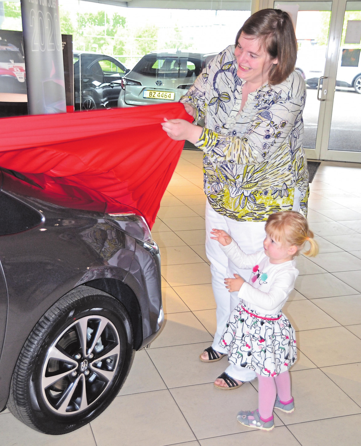 Ein Toyota Yaris geht nach Düdelingen-2