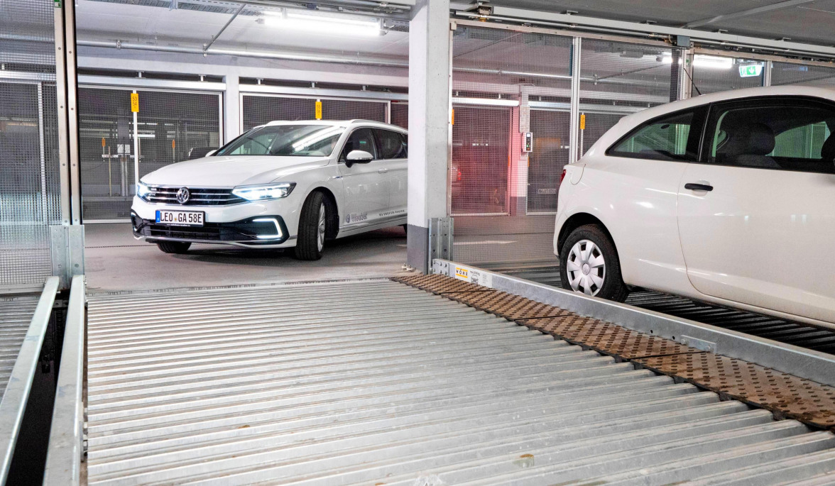 Tiefstapeln am Neckarstrand dank WÖHR Autoparksysteme aus Friolzheim-2