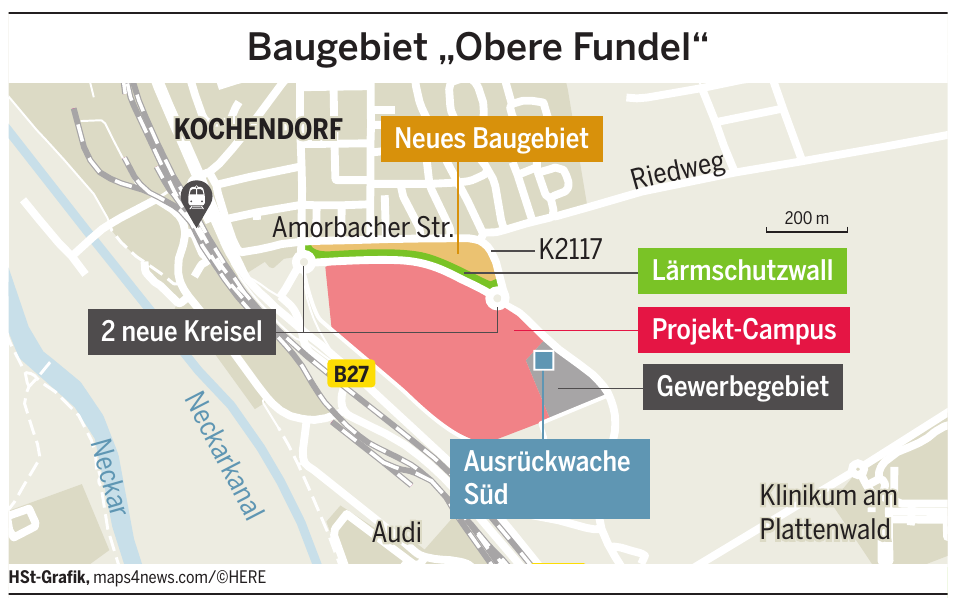Fahrtzeiten optimieren: Ausrückwache Süd im Kochendorfer Baugebiet Obere Fundel-2